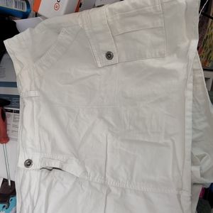 White Skorts plus size
